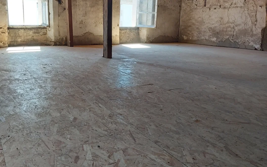 Création d&rsquo;un plancher en OSB aux Herbiers